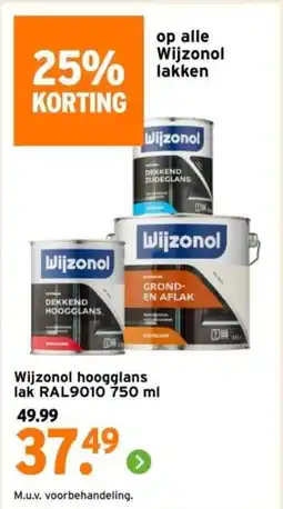 GAMMA Wijzonol hoogglans aanbieding