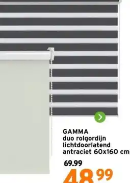 GAMMA Gamma duo rolgordijn aanbieding
