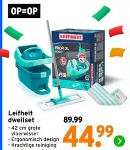 GAMMA Leifheit dweilset aanbieding