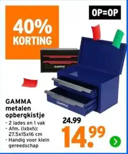 GAMMA Gamma metalen opbergkistje aanbieding