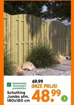 GAMMA Schutting Jumbo aanbieding