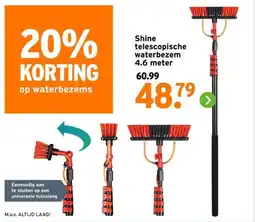 GAMMA Shine telescopische waterbezem aanbieding