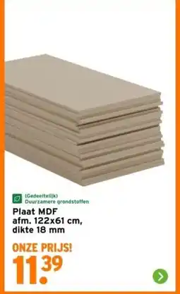 GAMMA Plaat MDF aanbieding
