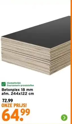 GAMMA Betonplex 18 mm aanbieding