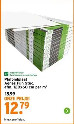 GAMMA Plafondplaat Agnes Fijn Stuc, aanbieding