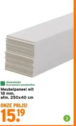 GAMMA Meubelpaneel wit aanbieding