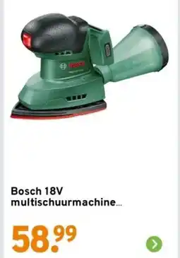 GAMMA Bosch 18V multischuurmachine aanbieding