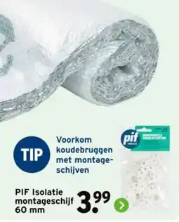 GAMMA PIF Isolatie montageschijf 60 mm aanbieding