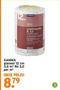 GAMMA Gamma glaswol 12 cm aanbieding