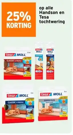 GAMMA Op alle handson en tesa tochtwering aanbieding