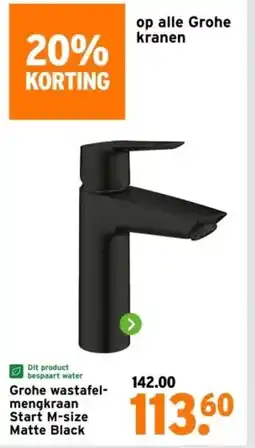 GAMMA Grohe wastafel- mengkraan aanbieding