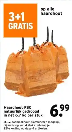 GAMMA Haardhout FSC aanbieding