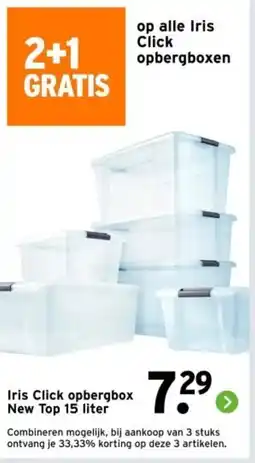 GAMMA Iris Click opbergbox aanbieding