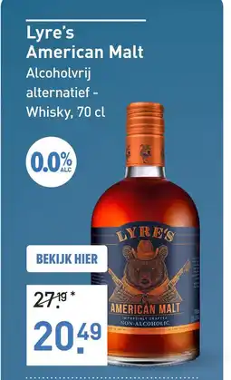 Gall & Gall Lyre's American Malt aanbieding