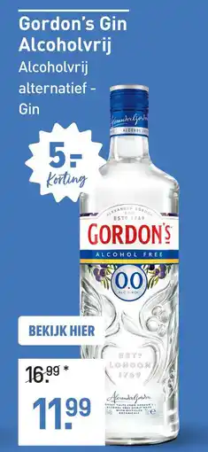 Gall & Gall Gordon's Gin Alcoholvrij aanbieding