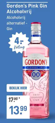 Gall & Gall Gordon's Pink Gin Alcoholvrij aanbieding