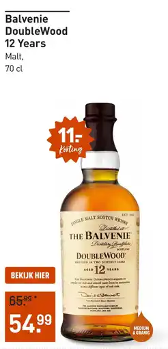 Gall & Gall Balvenie DoubleWood 12 years aanbieding