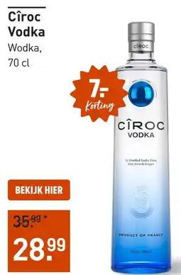 Gall & Gall Cîroc vodka aanbieding