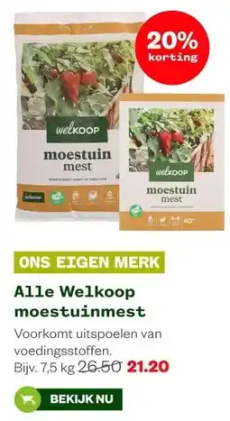Welkoop Alle Welkoop moestuinmest aanbieding