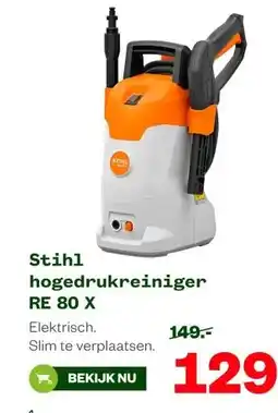 Welkoop Stihl hogedrukreiniger RE 80 X aanbieding