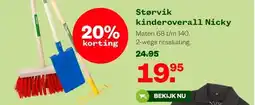 Welkoop Størvik kinderoverall Nicky aanbieding