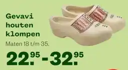 Welkoop Gevavi houten klompen aanbieding