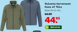 Welkoop Veleste herenvest Coos of Teis aanbieding