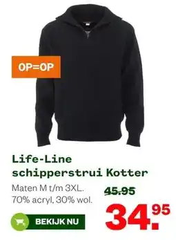 Welkoop Life-Line schipperstrui Kotter aanbieding