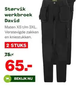 Welkoop Størvik werkbroek David aanbieding