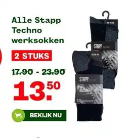 Welkoop Alle Stapp Techno werksokken aanbieding
