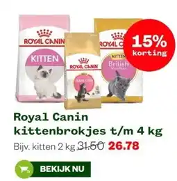 Welkoop Royal Canin kittenbrokjes t/m 4 kg aanbieding