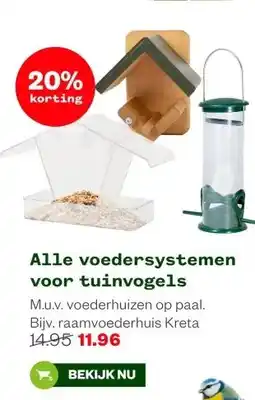 Welkoop Alle voedersystemen voor tuinvogels aanbieding