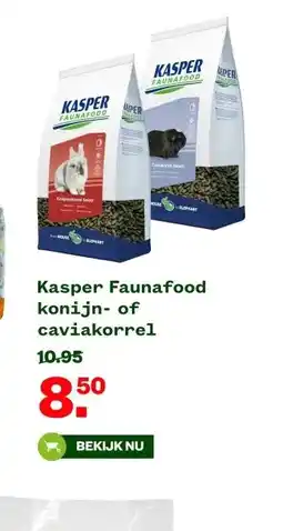 Welkoop Kasper Faunafood konijn- of caviakorrel aanbieding