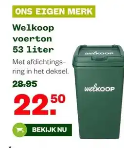Welkoop Welkoop voerton53 liter aanbieding