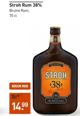 Gall & Gall Stroh Rum 38% aanbieding