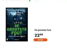 The Read Shop De grootste fout aanbieding