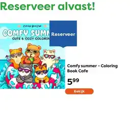 The Read Shop Comfy summer - Coloring Book Cafe aanbieding
