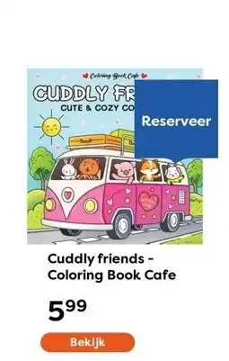 The Read Shop Cuddly friends - Coloring Book Cafe aanbieding