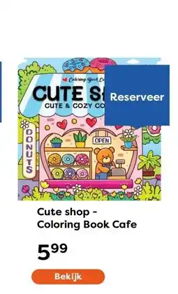 The Read Shop Cute shop - Coloring Book Cafe aanbieding
