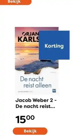 The Read Shop Jacob Weber 2 - De nacht reist alleen aanbieding