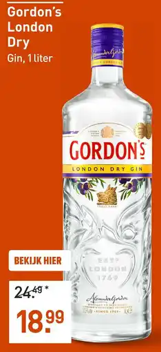 Gall & Gall Gordon's London Dry aanbieding