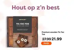 The Read Shop Premium wooden tic tac toe aanbieding