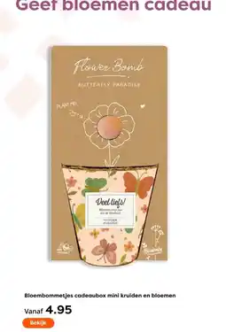 The Read Shop Bloembommetjes cadeaubox mini kruiden en bloemen aanbieding