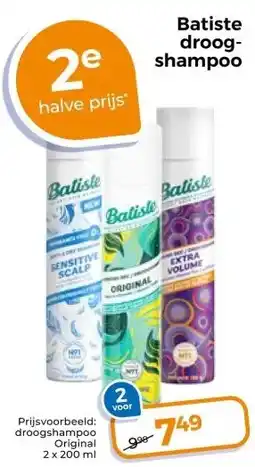 Trekpleister Batiste droog- shampoo aanbieding