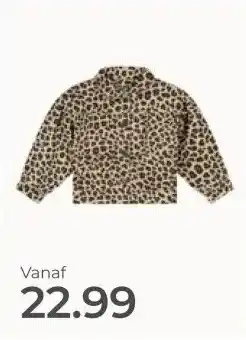 Prenatal Prénatal baby zomerjas lange mouwen dierenprint bruin aanbieding