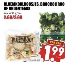 MCD Supermarkt BLOEMKOOLROOSJES OF GROENTEMIX aanbieding