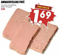 MCD Supermarkt AMBACHTELIJKE PATÉ aanbieding