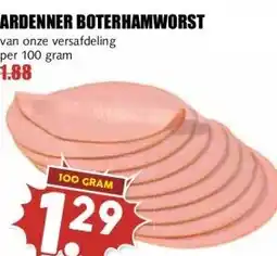 MCD Supermarkt ARDENNER BOTERHAMWORST aanbieding