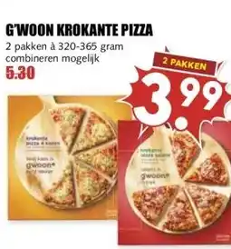 MCD Supermarkt G'WOON KROKANTE PIZZA aanbieding