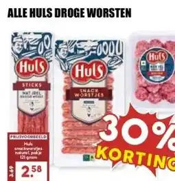 MCD Supermarkt ALLE HULS DROGE WORSTEN aanbieding